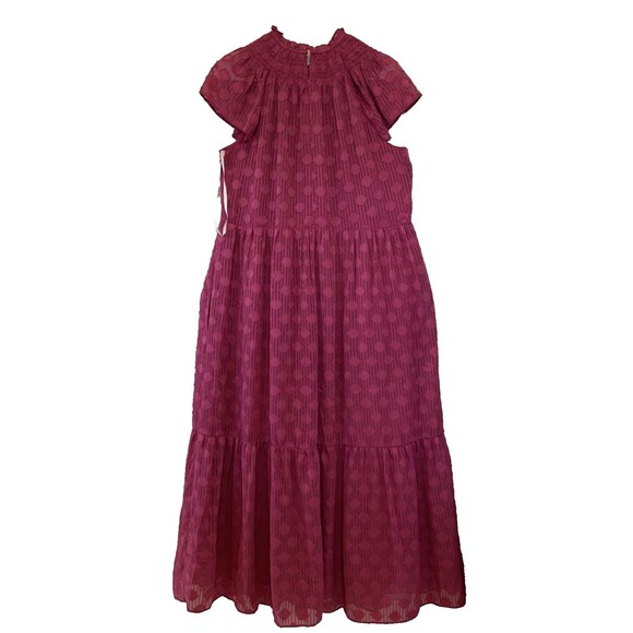Donna Morgan Maxi Dress Dark Pink S10 Dressy Wedding Event Party Date Cocktails - Picture 1 of 15